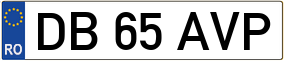 Trailer License Plate